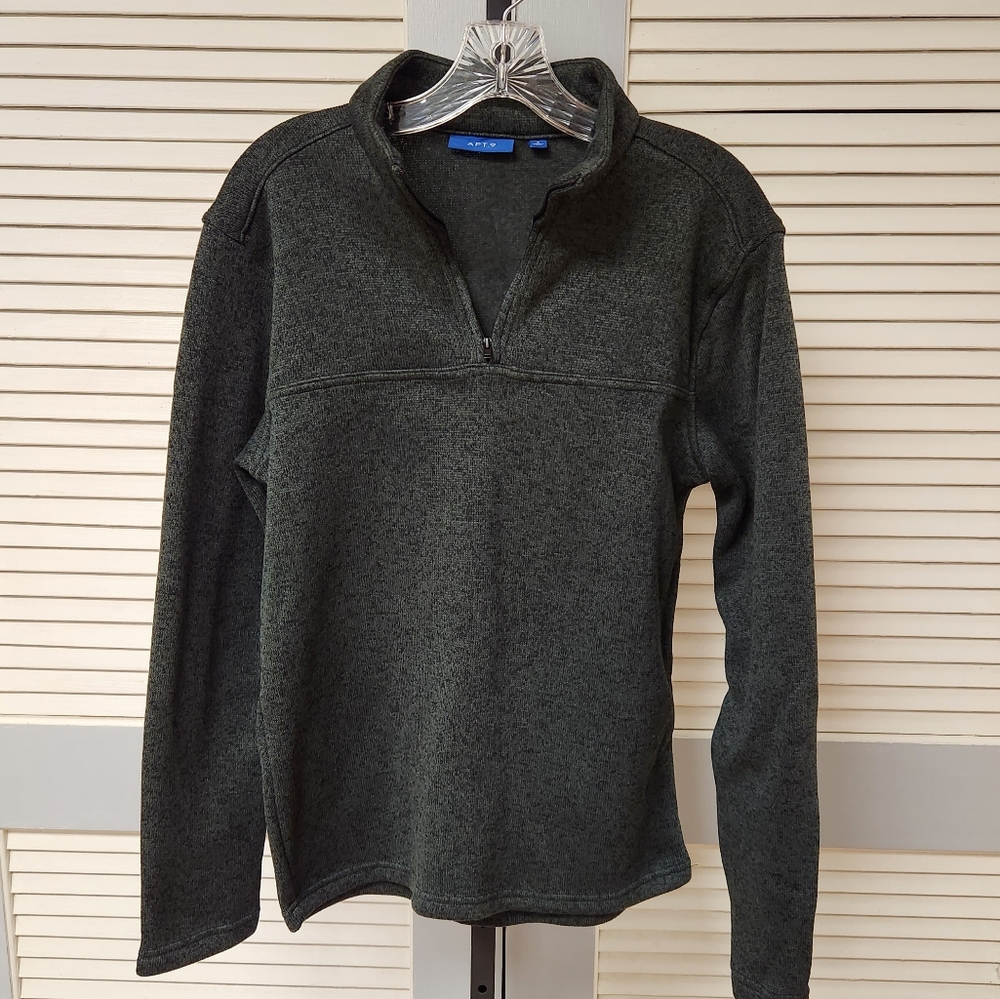 Mens 1/4 zip sweater Apt. 9 Size Small Quarter Zip